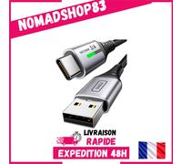 INIU Câble USB C vers USB A 2m Charge Rapide QC 3.1A Nylon Tressé