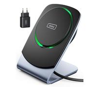 INIU Chargeur Induction iPhone pour Magsafe, 15W Charge Rapide Magnétique Chargeur sans Fil Refroidissement Efficace pour iPhone 16 15 Pro Max, 14 Plus, 13, 12 (Adaptateur et Câble USB C Inclus)