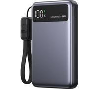 Batterie externe Iniu Pocket Pro slim 10000 mAh USB A/C Gris et Noir + câble USB C Gris et Noir
