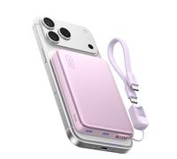 INIU pour MagSafe Chargeur, Plus Fin 25W Qi2.2 10000mAh Batterie Portable | Recharge Rapide Filaire 45W, Magnétique Certification Qi2.2, Écran LED, USB-C, pour les iPhone Séries 12 à 18