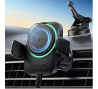 INIU Support Téléphone Voiture Induction 15W Magsafe Certifié Qi2 Chargeur Induction Voiture Compatible avec iPhone 12~16