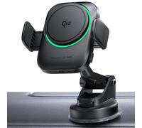 INIU Support Téléphone Voiture Induction 15W Mag-Safe, Certifié Qi2 Chargeur Induction Voiture avec Ventilateur et LED, Charge Rapide, Compatible iPhone 16 Pro Max/15/14/13/12 etc.