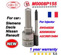 Injecteur à rampe commune diesel, buse pour Siemens Dacia Nissan Renault ORLTL, M0008Paxes, 5WS40536, 8200903034, A2C59513484 M0008P155