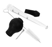 Injecteur Alimentaire Compact, Marinade, Acier Inoxydable, 1 Set | Outil D'injection de Marinade, Brosse Intégrée, Aiguilles Inox et Brosse de Nettoyage, pour Rôti et Grill