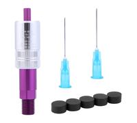 Injecteur d'air pour Amortisseur arrière de vélo IFP avec Aiguilles, Capuchons en Caoutchouc, Outil de Remplissage, Adaptateur for FOXRP2/23/FLOAT-X/CTD/FLOAT-DPS, Ensemble (Corps l'outil)