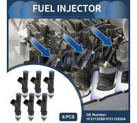 Injecteur De Carburant, Buse D'Injection De Carburant Moteur No.1F2113250 Pour Mazda B3000 Base 2002 2005-2007 3.0L Pour Ford Ranger 2001-2008 3.0L Noir, 6 Pièces