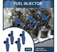 Injecteur De Carburant, Buse D'Injection De Carburant Moteur No.3M6G-9F593-Ba Pour Ford Focus Mk2 Berline 2.0 2005-2011 Bleu, 4 Pièces