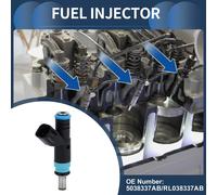 Injecteur De Carburant, Buse D'Injection De Carburant Moteur No.5038337Ab Pour Dodge Charger Scat Pack 15-23 6.4L Pour Jeep Wrangler 2021-2022 6.4L Noir, 1 Pc