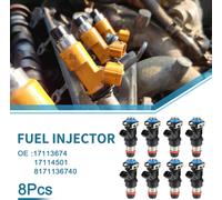 Injecteur De Carburant N°17124531 Buse D'Injection De Carburant Pour Gmc Sierra 2500 Hd 2001-2006 8.1L Pour Gmc Yukon Xl 2500 2001-2006 8.1L Noir 8 Pièces