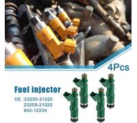 Injecteur De Carburant No.23250-21020 Buse D'Injection De Carburant pour Toyota Yaris I Hatchback 1.5 2001-2005 Vert (Lot De 4)