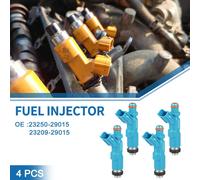 Injecteur De Carburant No.23250-29015 Buse D'Injection De Carburant pour Toyota Yaris Vitz 1999-2005 1.0L 1.3L Bleu 4 Pièces