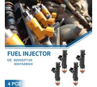 Injecteur De Carburant No.8200227124/6001548024 pour Renault Logan 2008-2013 1.4 Gpl pour Renault Sandero 2009-2010 1.6 Noir 4 Pièces