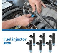 Injecteur De Carburant Pour Jeep Cherokee 4.0L Apparié En Débit No.04854181 | Buse D'Injection De Carburant Noire 6 Pièces