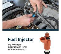 Injecteur De Carburant Pour Mitsubishi Eclipse Gt 3.0 00-05 Flux Match No.Cdh210/Md319791/68V-8A360-00-00 Buse De Carburant Orange 1 Pc
