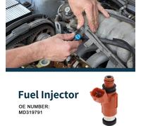 Injecteur De Carburant Pour Mitsubishi Eclipse Gt 3.0 2000-2005 Débit Assorti No.Md319791 Buse De Carburant Rouge 1 Pc