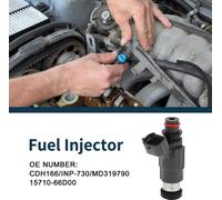 Injecteur De Carburant Pour Mitsubishi Mirage De 1.5 97-02 Correspondance De Débit No.Cdh166/Inp-730/Md319790/15710-66D00 Buse De Carburant Gris 1 Pc