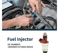 Injecteur De Carburant Pour Nissan D21 Base 2.4 90-94 Débit Assorti No.1660086G10/16600-86G00 Buse De Carburant Rouge Vin 1 Pc