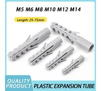 Injecteur de tuyau en plastique gris, prise murale, ancres applicables aux vis autotaraudeuses, prise murale, 6 000 tubes, M5, M6, M8, M10, M12, M14