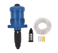 Injecteur d'engrais à filetage mâle G3/4, pompe de dosage d'engrais réglable alimentée par eau pour l'industrie, le jardin et le bétail (0,2% à 2% (1 :50 à 1 :500 réglable))