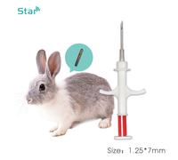 Injecteur d'identification animale de chien de seringue de s RFID de 1.25*7mm avec le transpondeur de d'injection FDX-B d'OIN de 134.2khz - Type ST-Y03 1.25X7MM