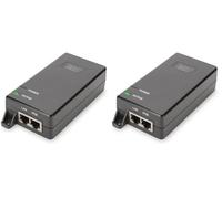 Injecteur DIGITUS PoE+ - IEEE802.3at - Gigabit Ethernet - 30 Watt - Max. 48 Volt - Alimentation Pin 4/5(+) & 7/8(-) (Lot de 2)