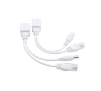 Injecteur et répartiteur PoE passif Ethernet avec connecteurs RJ45 DC5,5 x 2,1 mm pour réseau Ethernet Power Extension