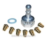 Accessoire cuisinière et plaque de cuisson GENERIQUE Jeu injecteur gaz butane pour cuisiniere fagor brandt vedette sauter de-dietrich - 7199951