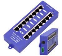Injecteur Gigabit PoE 8x 1000Mb/s RJ45 Mode B 8 ports Gigabit