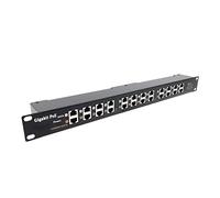 Injecteur Gigabit Poe WS-GPOE-12-1U - 12 Ports d'alimentation sur Ethernet avec RJ45 blindé - Alimentation Disponible séparément, utilisez Une ou Deux Blocs d'alimentation de 24, 48 ou 56 V