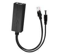 Injecteur POE 1000Mbps entrée RJ45 et sortie DC RJ45 IEEE802.3af/at Protocole Gigabit PoE Power over Ethernet Splitter