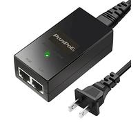 Injecteur PoE, adaptateur d'alimentation 48 V sur Ethernet, 10/100 Mbps IEEE802.3af/at compatible avec la plupart des caméras IP et téléphones Polycom/Aastra/Ubiquiti/Amcrest/Realink