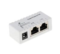 Injecteur PoE passif Power over Ethernet-RJ45 Données vers RJ45 PoE - Blanc