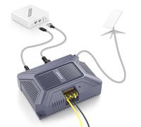 Injecteur PoE Starlink - 180 W 5 en 1 GigE passif et protection ESD pour Starlink Dishy V2, adaptateur Ethernet Starlink 1000 Mbps avec USB et sortie d'alimentation de type C pour Starlink Standard