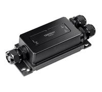 TRENDnet TI-BE200 Extendeur Gigabit PoE++ à 2 Ports industriels, boîtier durci IP67 résistant aux températures extrêmes, Prolonge la Connexion PoE++ jusqu'à 200 m pour jusqu'à 2 appareils, Noir,