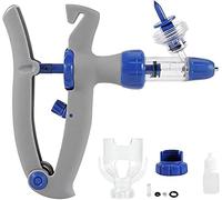 Injecteur Seringue Injecteur Réglable Acier Inoxydable pour Bétail Outil Vétérinaire Réutilisable pour Bovins Chèvres Porcs (5ml)