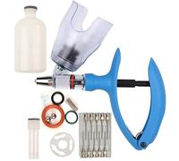 Injecteur VéTéRinaire de PréCision à Seringue Continue RéGlable 2 ml/5 ml/10 ml pour Bovins, Caprins et Porcins(D,2ML)