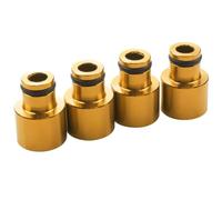 Injecteurs Carburant Fuel Injector Assembly 4pcs Injecteur de carburant Chapeau Buse Pièces automobiles modifiées Adaptateur buse débit(Gold)