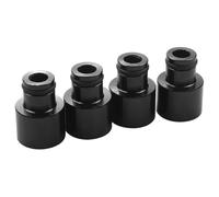 Injecteurs Carburant Fuel Injector Assembly 4pcs Injecteur de carburant Chapeau Buse Pièces automobiles modifiées Adaptateur buse débit(Black)