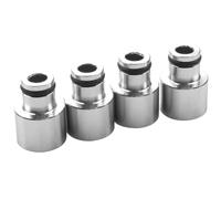 Injecteurs Carburant Fuel Injector Assembly 4pcs Injecteur de carburant Chapeau Buse Pièces automobiles modifiées Adaptateur buse débit(Silver)