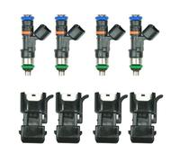 injecteurs Convient pour Audi A4 TT Convient pour VW Golf Jetta 1999-2005 0280158117 1.8T Turbo 4Pcs Injecteurs de carburant avec 4 accessoires Fuel Injector(4Pcs)