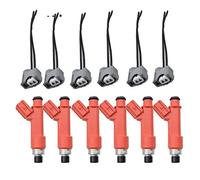 Injecteurs de Carburant (Lot de 6) avec connecteurs pour Moteur E85 850 cm³ référence 1001-87F90 compatibles avec Lotus Elise et Exige 1.8L. Buse d'injecteur.