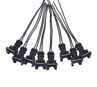 Injecteurs de voiture Connecteur d'injecteur de carburant 832-11125, clips de câblage, adaptés à la coupe et à l'épissure de queue de cochon EV1 OBD1(8 pcs)