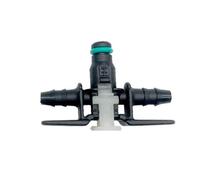 injecteurs Essence Buse Carburant Adaptateurs de raccord de tuyau de carburant automobile, 10 pièces, adaptés aux injecteurs Bosch, à trois voies, à retour bidirectionnel, à prise rapide(THREE WAYS)