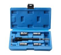 Injector Cleaner Kit, Injectors Seat Cleaning Set, Multifunctional 6-Reamer Tool, Precision Engine Maintenance, Compact Ideal for Marine, Motorcycle, Lawnmower, and Racing Use