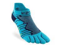 Injinji Chaussettes à orteils invisibles de poids moyen pour homme, pour course à pied, Bleu pacifique, X-Large-XX-Large
