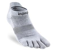 Injinji Chaussettes légères invisibles Run, gris, X-Large-XX-Large