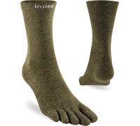 Injinji Chaussettes Liner Crew Unisex, vert sapin, M
