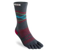 Injinji Chaussettes de randonnée Trail Midweight Crew Coolmax Gris/argent Taille S