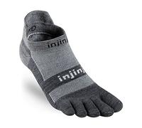 Injinji Chaussettes Run Lightweight No Show en laine pour homme Medium anthracite