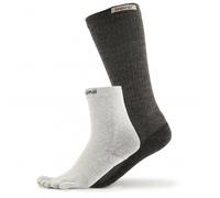 Injinji Mens Liner+Hiker Socks Charcoal 37-44